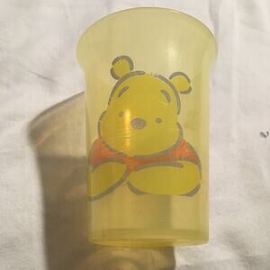 Tupperware Winnie The Pooh tumbler Eeyore Piglet Tigger yellow